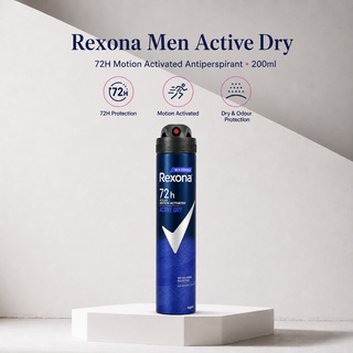 Rexona Men Active Dry 72H Motion Activated Antiperspirant 200ml