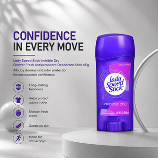 Lady Speed Stick Invisible Dry Shower Fresh Antiperspirant Deodorant Stick 65g