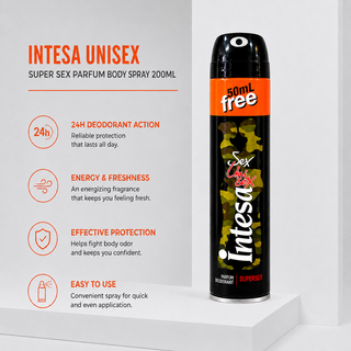 Intesa Unisex Super Sex Parfum Body Spray 200ml
