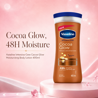 Vaseline Intensive Care Cocoa Glow Moisturizing Body Lotion 48h 400ml