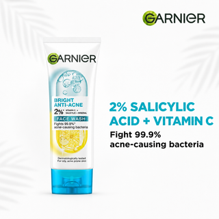 Garnier Skin Active Fast Clear Exfoliating Anti-Acne Face Wash 150ml