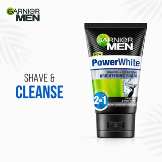 Garnier Men Power Fairness Face Wash & Shaving Foam