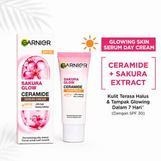 Garnier Sakura Glow Ceramide Serum Cream SPF30 20ml