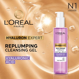 L'Oréal Paris Hyaluron Expert Replumping Cleansing Gel Wash with Hyaluronic Acid 200ml