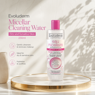 Evoluderm Micellar Cleaning Water Dry and Sensitive Skin 250ml