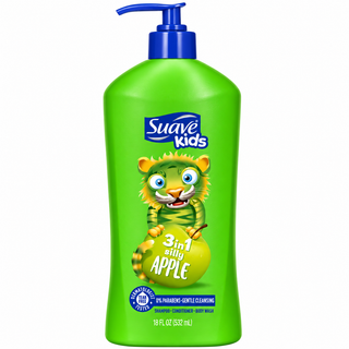Suave Kids 3-in-1 Silly Apple Shampoo, Conditioner & Body Wash 532ml