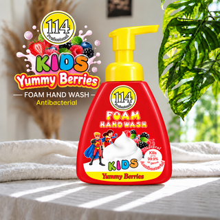 114 Professional Kids Yummy Berries Antibacterial Foam Hand Wash 400ml