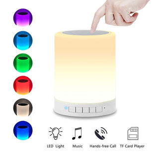 Chint Intelligent Lighting Speakers 6 Colorful Changing Lights Wireless BT Connection Hands Free Calling Rechargeable Battery 5 w Bluetooth Music