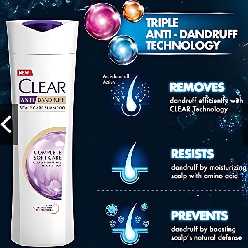 Clear Complete Soft Care Anti-dandruff Shampoo 330ml