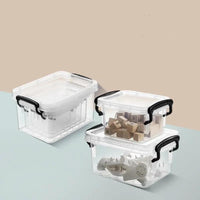 Clear Plastic Storage Container Bin With Latching Lid Stackable Nestable Shoe Box Tote Shoebox Closet Organization