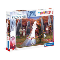 Clementoni 24217 Frozen 2 Supercolor Maxi Puzzle For Children - 24 Pcs , Ages 3 Years Plus