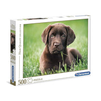 Clementoni 35072 Collection Puzzle - Chocolate Puppy - 500 Pcs - Made In Italy - Jigsaw Puzzles For Adult