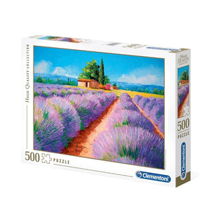 Clementoni 35073 Collection Puzzle - Lavender Scent - 500 Pcs - Made In Italy - Jigsaw Puzzles For Adult