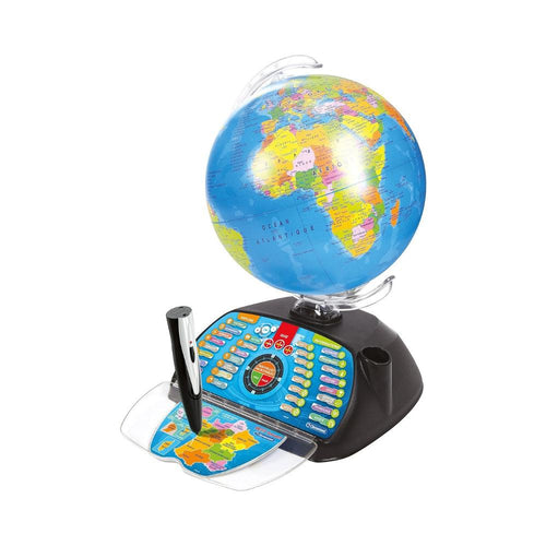 Clementoni 52267-Exploraglobe Premium – The Interactive Globe Evolutif-Jeu Educational