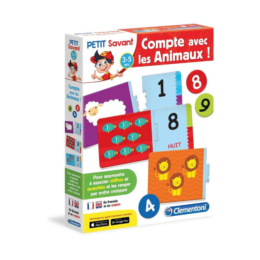Clementoni Count With Animals - French
