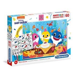 Clementoni Happy Color Baby Shark 60 Pcs Puzzle