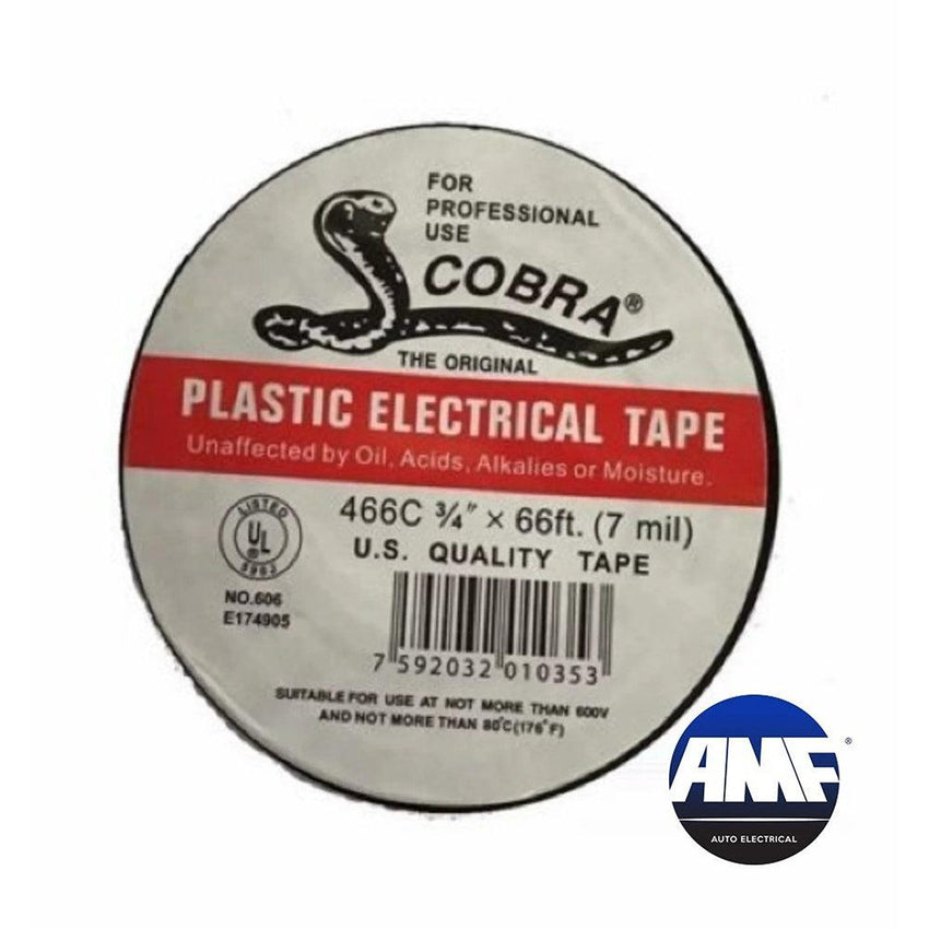 Cobra Electrical Tape Black 2m Insulated Electrical