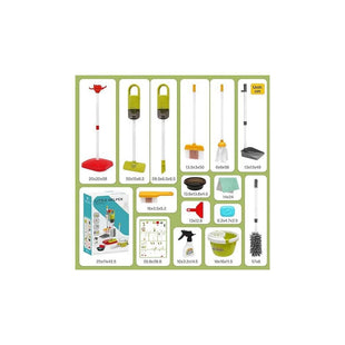 Creative Educational House Cleaning Playset - Kids Pretend Play House Toy for Boys and Girls