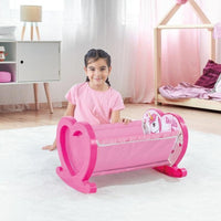 Dolu Unicorn Pink My First Doll Cradle