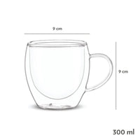 Double Wall Insulated Glass Espresso Mug