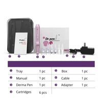 Dr. Pen Ultima M5 Professional Microneedling Pen Wireless Electric Skin Repair Tools 12 Pins 2 Needles Udrm5