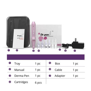 Dr. Pen Ultima M5 Professional Microneedling Pen Wireless Electric Skin Repair Tools 12 Pins 2 Needles Udrm5
