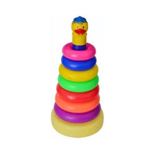Ekta 12 inches Stack A Ring Senior Duck Cap Stacking Rings Kid Toy Play Game Kids Nontoxic, Washable, Colourful, Unbreakable Wd Different Sized Rings  (Multicolor)