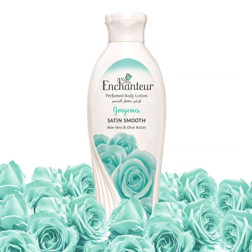 Enchanteur Satin Smooth Gorgeous Lotion with Aloe Vera & Olive Butter