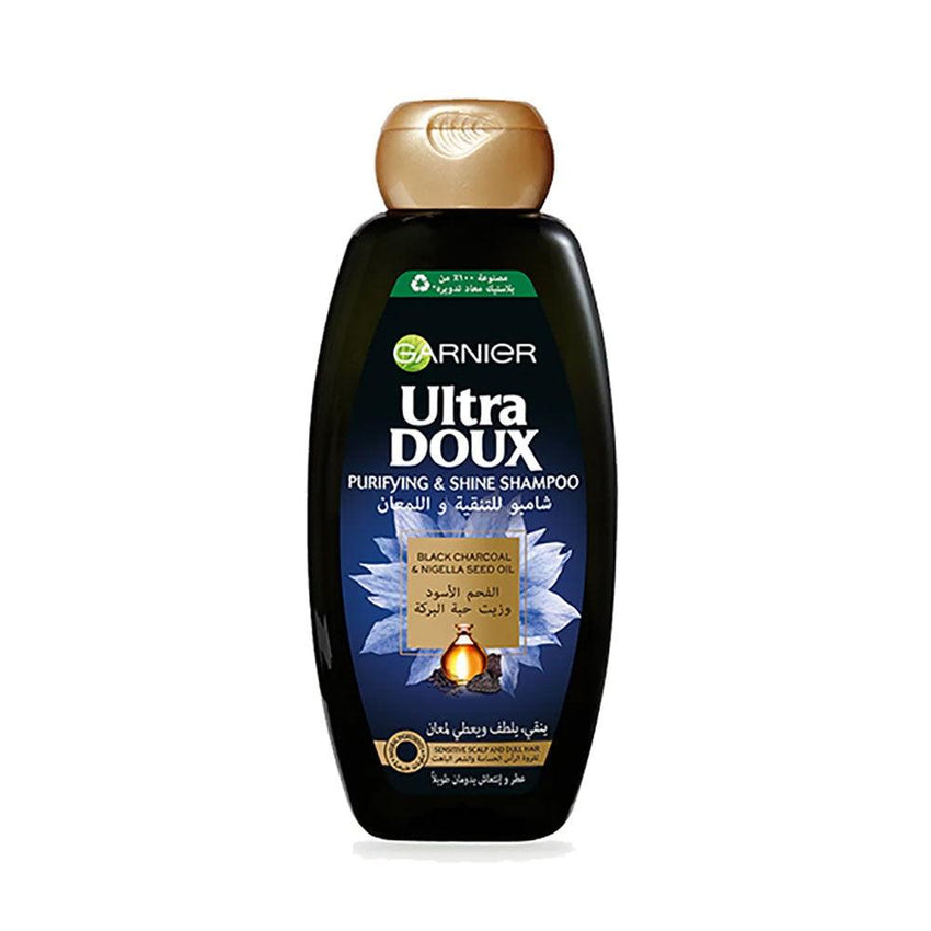 Garnier Ultra Doux Purifying & Shine Shampoo Black Charcoal & Nigella Seed Oil 400ml