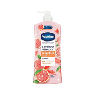 Vaseline Healthy Bright Superfood Freshlock GrapeFruit Lotion UV Protection 500ml