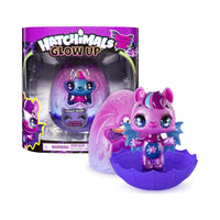 Hatchimals, Glow up, 3-Inch Magic Dusk Collectible Figure With Glow-In-The-Dark Wings (Style May Vary)