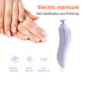 Health Electric Bi-Rotation Nail Drill Art Pen Manicure Pedicure Set