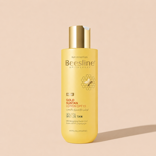 Beesline gold suntan lotion spf15