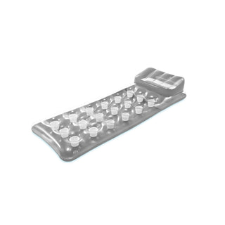 Intex 18-Pocket Suntanner Inflatable Floating Mat - Gray