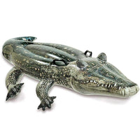 Intex #57551 Realistic Gator Ride-On, Multi-Colour, 67 x 34 Inches