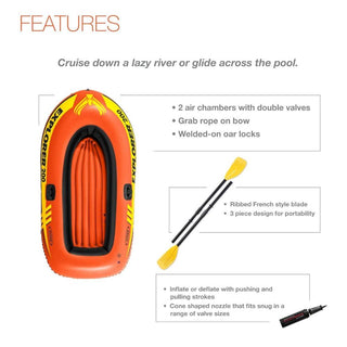 Intex #58331NP Explorer 200 Boat 1.8X1.8X1M
