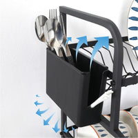 Kitchen dish rack multi-functional storage rack
