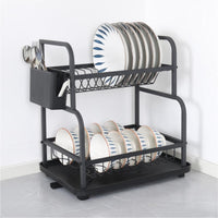 Kitchen dish rack multi-functional storage rack