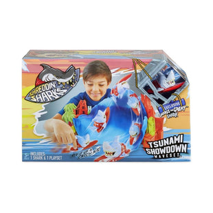 MGA Entertainment Shreddin' Sharks Tsunami Showdown Playset For Collectible Stunt Figures
