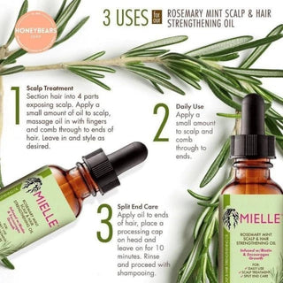 Mielle Rosemary Oil Mint Scalp & Hair Strengthening Oil