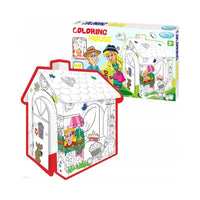 Mochtoys Large Cardboard Coloring House