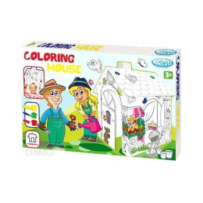 Mochtoys Large Cardboard Coloring House