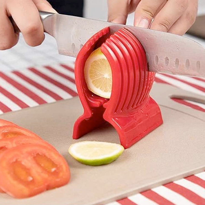 Multi Use Tomato Slicer Holder Potatoes Round Fruits Vegetables Tools