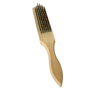 Wire Brush, Stainless Steel Brush with Wooden Handle