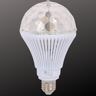 5W Colorful Auto Rotating RGB LED Bulb Disco Party Light Lamp -7142