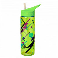 Stylish Green Sports Water Bottle with Abstract Design-water bottle-