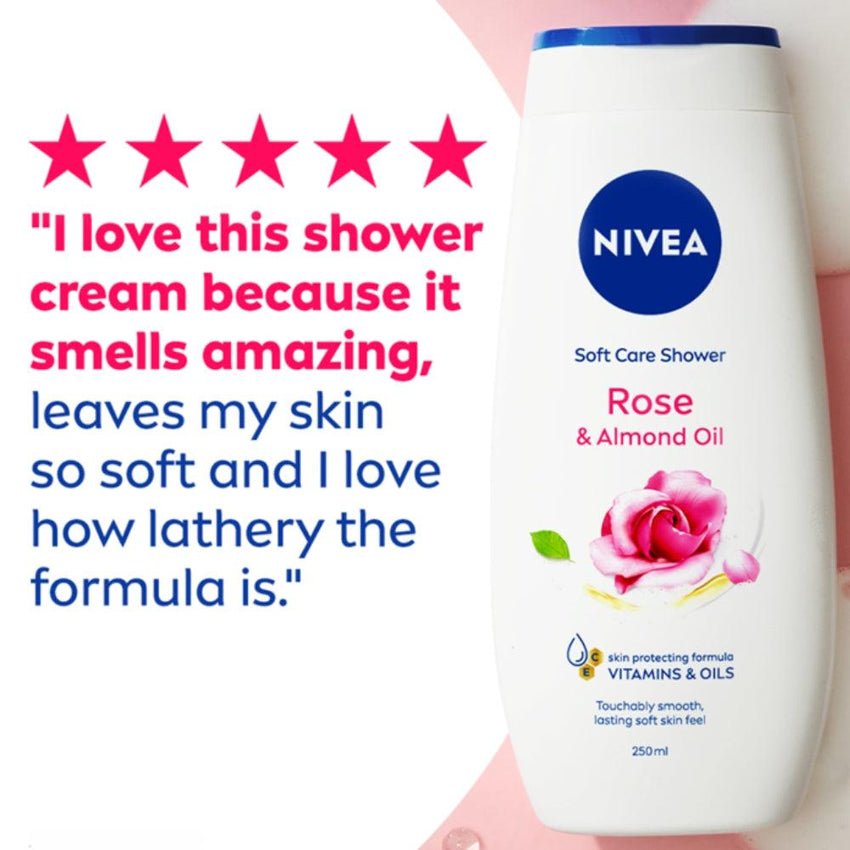 NIVEA Rose & Almond Oil Shower Cream