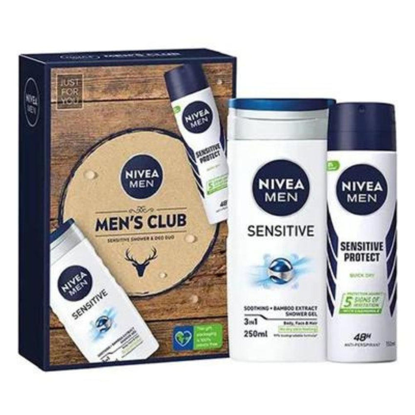 Nivea Men's Club Sensitive Shower & Deo Duo