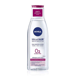NIVEA MicellAIR Skin Breathe 3-in-1 Micellar Water for Dry & Sensitive Skin 200ml