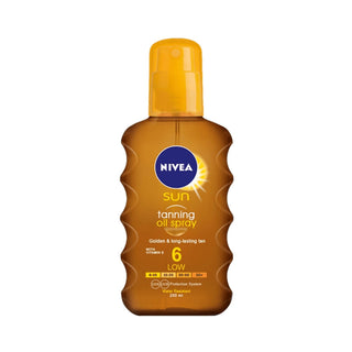Nivea SPF 6 Sun Tanning Oil Spray 200 ML